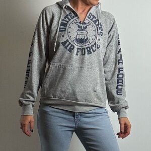 US Air Force hoodie with split neck - fits like a small
